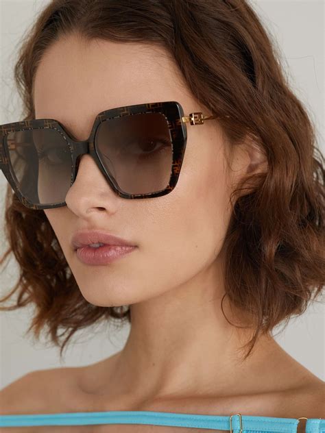 fendi gold sunglasses|tradesy Fendi women's sunglasses.